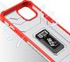 Hurtel Crystal Ring Case pancerne hybrydowe etui pokrowiec + magnetyczny uchwyt iPhone 13 mini czerwony 4