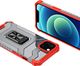 Hurtel Crystal Ring Case pancerne hybrydowe etui pokrowiec + magnetyczny uchwyt iPhone 13 mini czerwony 5