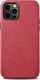 iCarer iCarer Case Leather pokrowiec etui z naturalnej skóry do iPhone 12 Pro Max czerwony (WMI1217-RD) (kompatybilne z MagSafe) 1