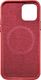iCarer iCarer Case Leather pokrowiec etui z naturalnej skóry do iPhone 12 Pro Max czerwony (WMI1217-RD) (kompatybilne z MagSafe) 5