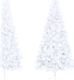 vidaXL Choinka sztuczna narożna na stojaku Biała 3