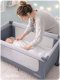 Ricokids Łóżeczko turystyczne + materac + torba 125 x 65 x 78 cm RK-240 jasno szare 6