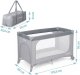 Ricokids Łóżeczko turystyczne + materac + torba 125 x 65 x 78 cm RK-240 szare 10