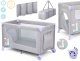 Ricokids Łóżeczko turystyczne + materac + torba 125 x 65 x 78 cm RK-240 szaro-lawendowe 2