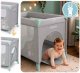 Ricokids Łóżeczko turystyczne + materac + torba 125 x 65 x 78 cm RK-240 szaro-miętowe 6
