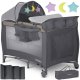 Ricokids Łóżeczko turystyczne + materac + torba 125 x 65 x 78 cm RK-242 antracyt 1