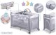 Ricokids Łóżeczko turystyczne + materac + torba 125x65x78cm RK-241 szare 3