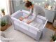 Ricokids Łóżeczko turystyczne + materac + torba 125x65x78cm RK-241 szare 7