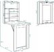 Biurko Costway HW66418BK Czarne 95 cm x 57 cm 5