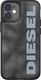 Diesel DIESEL MOULDED CASE BLEACHED DENIM IPHONE 12 MINI SZARY/BIAŁY standard 1