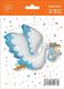 Flexmetal Balon foliowy 24 cale FX - Bocian Baby Boy, pakowany 2