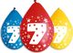 Gemar Balony Cyfra 7 URODZINY, 5 szt., 12cali, wiszące 1