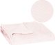 Springos Narzuta na łóżko, pled 200x220 cm tłoczony, dwustronny koc na kanapę pudrowy róż UNIWERSALNY 2