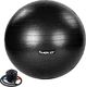 Movit Piłka gimnastyczna z pompką, 75 cm, czarna 1