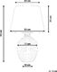 Lampa stołowa Shumee Lampka nocna ceramiczna szara FERGUS 5