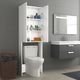vidaXL Szafka na pralkę, biała, wysoki połysk, 64x25,5x190 cm 5