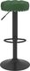 vidaXL Stołki barowe, 2 szt., ciemnozielone, obite aksamitem 3