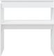 vidaXL Stolik konsolowy, biały, 80x30x80 cm, płyta wiórowa 4