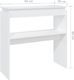 vidaXL Stolik konsolowy, biały, 80x30x80 cm, płyta wiórowa 6