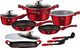 Berlinger Haus Zestaw garnków i przyborów kuchennych Burgundy (BH/6781) 1