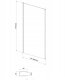 Cersanit S932-131 ŚCIANKA KABINY PRYSZNICOWEJ LARGA CHROM 80X195 SZKŁO TRANS. // KNC.ŚĆ-LARGA-80X195-TR 3