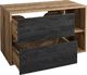 Comad Szafka pod umywalkę nablatową HAMPTON CONCRETE 824-100BL ciemny beton/dąb 3