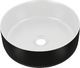 Comad Szafka pod umywalkę nablatową HAMPTON CONCRETE 824-100BL ciemny beton/dąb 4