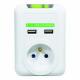 Logo Cordless 1 gniazdko, 2x USB 1