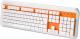 Klawiatura E-Blue K738 Przewodowa Biało-pomarańczowa US (EKM738OG) 1