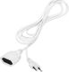 Orno Przedłużacz domowy jednogniazdowy płaski, 1x2P, 1,5m,kabel PVC H03VV-F 2x0,75mm?, 230VAC 1