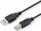 Kabel USB Logo USB-A - USB-B 1.8 m Czarny (30260) 1