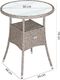 WideShop STÓŁ OKRĄGŁY POLIRATTAN OGRODOWY KREMOWY 60 CM 5