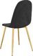 vidaXL Krzesła stołowe, 4 szt., czarne, obite aksamitem 7