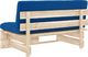 vidaXL Ogrodowa sofa środkowa z palet, impregnowane drewno sosnowe 5