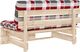 vidaXL Ogrodowa sofa środkowa z palet, impregnowane drewno sosnowe 5