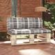 vidaXL Ogrodowa sofa środkowa z palet, impregnowane drewno sosnowe 1