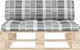 vidaXL Ogrodowa sofa środkowa z palet, impregnowane drewno sosnowe 3