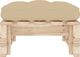 vidaXL Ogrodowy stołek z palet, impregnowane drewno sosnowe, beżowa poduszka 4