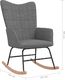 vidaXL Fotel bujany z podnóżkiem, ciemnoszary, obity tkaniną 7