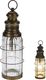 Lampa stołowa Vilde Lampion led lampa latarnia latarenka stołowa metalowa brązowa loft 38 cm 1