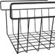 Vilde Kosz koszyk podwieszany pod półkę organizer czarny metalowy loft 27,5 cm 7