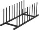 Home Styling Collection Organizer stojak na talerze pokrywki metalowy czarny loft 34,5x12,5 cm 4