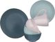 Orion Talerz deserowy płaski ceramiczny pastelowy RELIEF 21 cm różowy 3