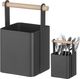 Hendi Organizer koszyk stołowy na sztućce z drewnianą rączką 14x10.5x19 cm - Hendi 427064 Organizer koszyk stołowy na sztućce z drewnianą rączką 14x10.5x19 cm - Hendi 427064 1