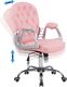 Krzesło biurowe Shumee Princess Różowe 5