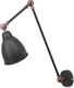 Kinkiet Beliani Lampa ścienna czarno-miedziana MISSISSIPPI L 4