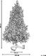 Shumee Choinka sztuczna Tatlow na stojaku Biała 6