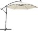 Beliani Parasol ogrodowy LED 285 cm beżowy CORVAL 3