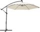 Beliani Parasol ogrodowy LED 285 cm beżowy CORVAL 5