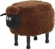 Beliani Pufa zwierzak ze schowkiem brązowa SHEEP 1